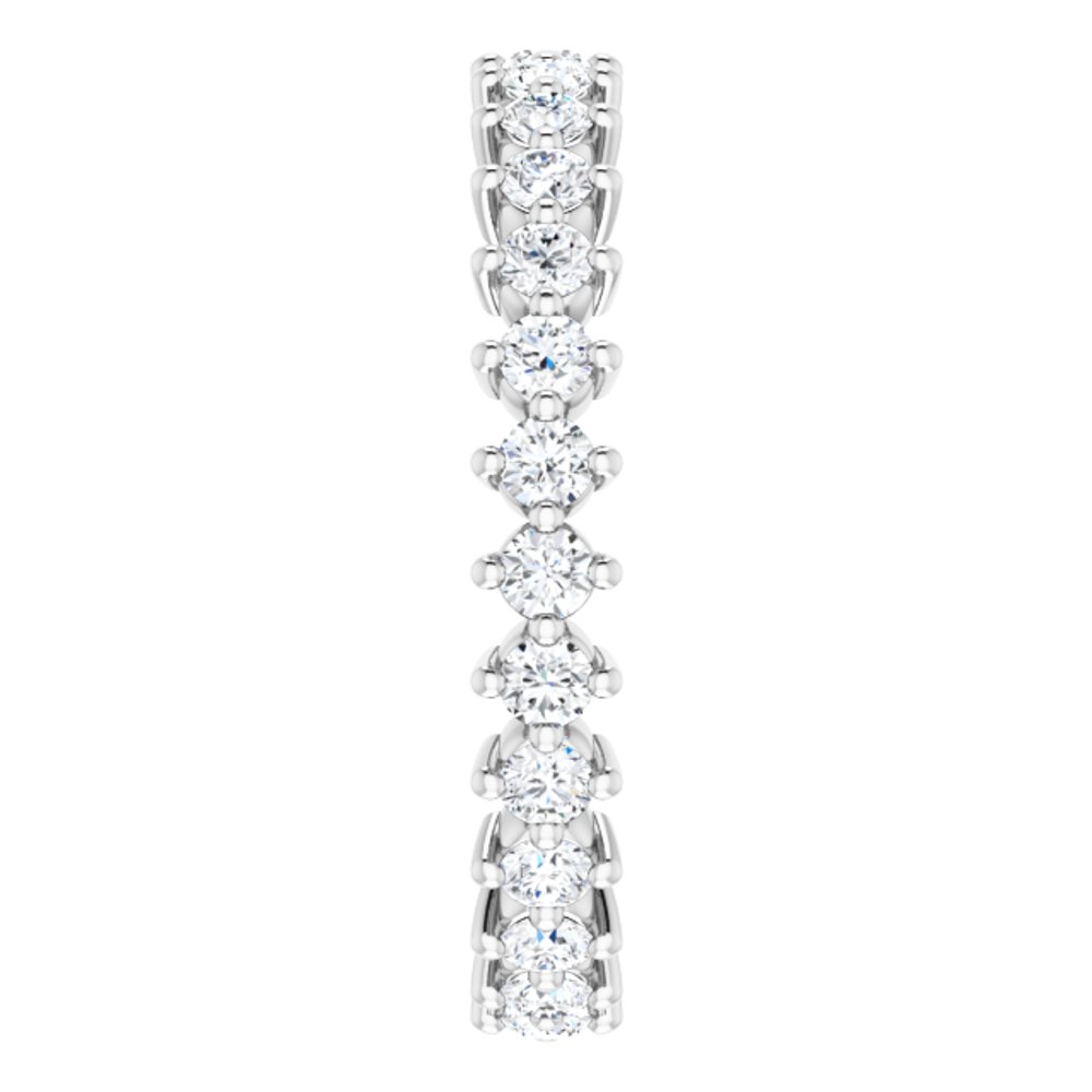 14K White Gold 3/4 CTW Lab-Grown Diamond Eternity Band