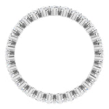 14K White Gold 3/4 CTW Lab-Grown Diamond Eternity Band