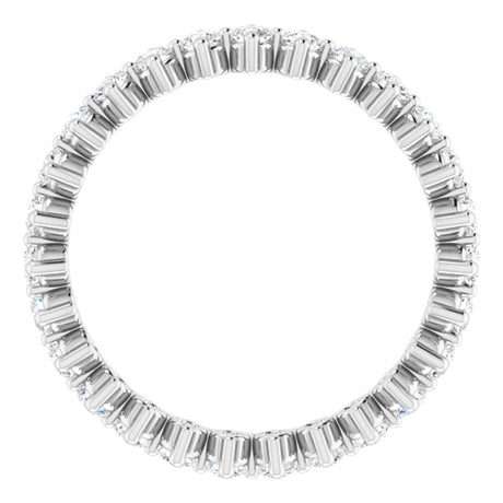 14K White Gold 3/4 CTW Lab-Grown Diamond Eternity Band