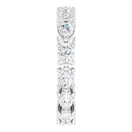 14K White Gold 2 CTW Lab-Grown Diamond Eternity Band