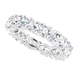 14K White Gold 4 CTW Lab-Grown Diamond Eternity Band