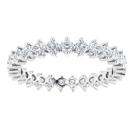 14K White Gold 3/4 CTW Lab-Grown Diamond Eternity Band