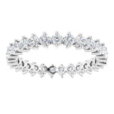14K White Gold 3/4 CTW Lab-Grown Diamond Eternity Band