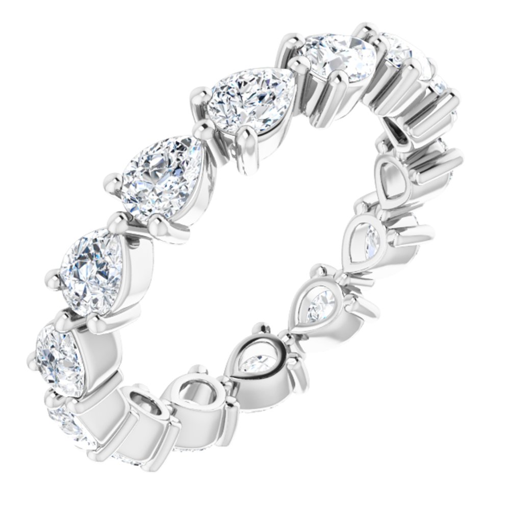 14K White Gold 2 CTW Lab-Grown Diamond Eternity Band