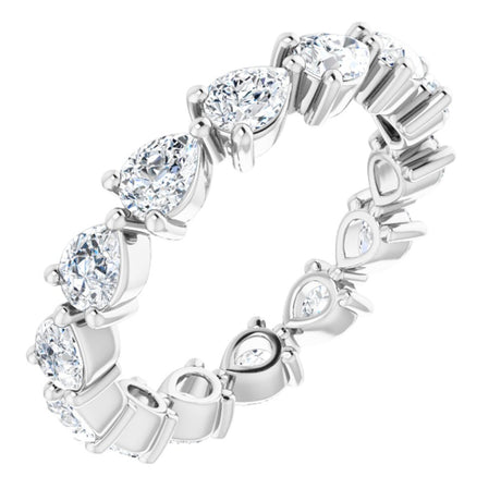 14K White Gold 2 CTW Lab-Grown Diamond Eternity Band