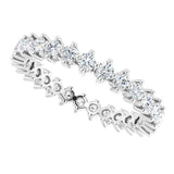 14K White Gold 3/4 CTW Lab-Grown Diamond Eternity Band