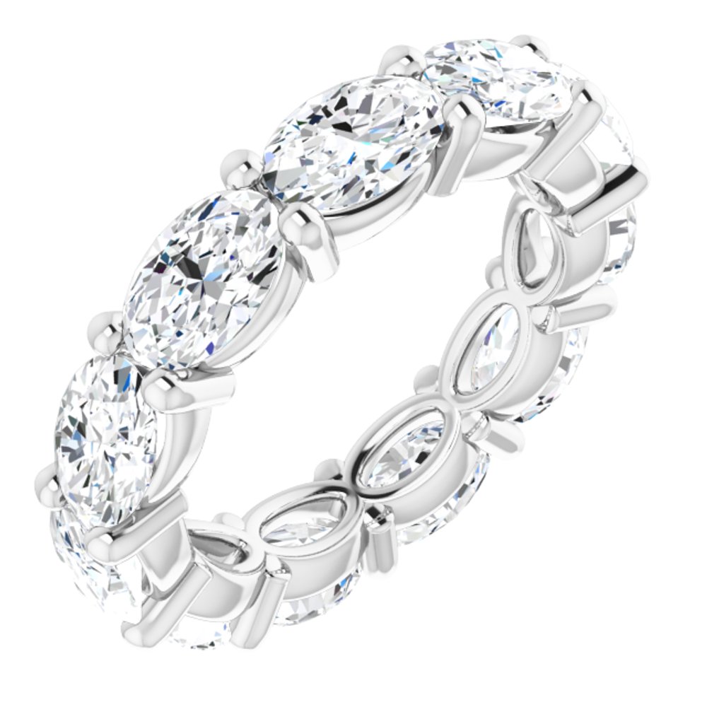 14K White Gold 4 CTW Lab-Grown Diamond Eternity Band