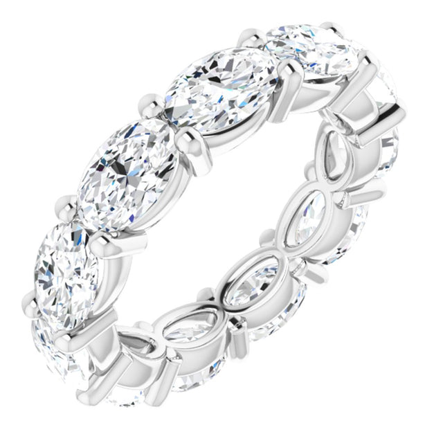 14K White Gold 4 CTW Lab-Grown Diamond Eternity Band