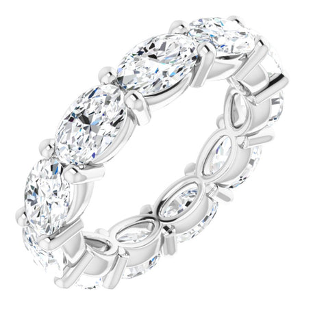 14K White Gold 4 CTW Lab-Grown Diamond Eternity Band