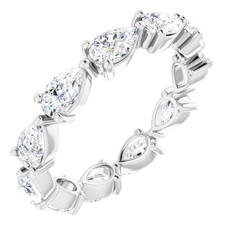14K White Gold 2 1/5 CTW Lab-Grown Diamond Eternity Band