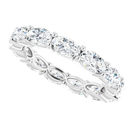 14K White Gold 2 1/2 CTW Lab-Grown Diamond Eternity Band