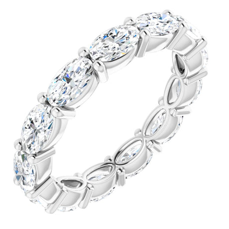 14K White Gold 2 1/2 CTW Lab-Grown Diamond Eternity Band