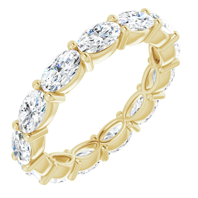 14K Yellow Gold 2 1/2 CTW Lab-Grown Diamond Eternity Band