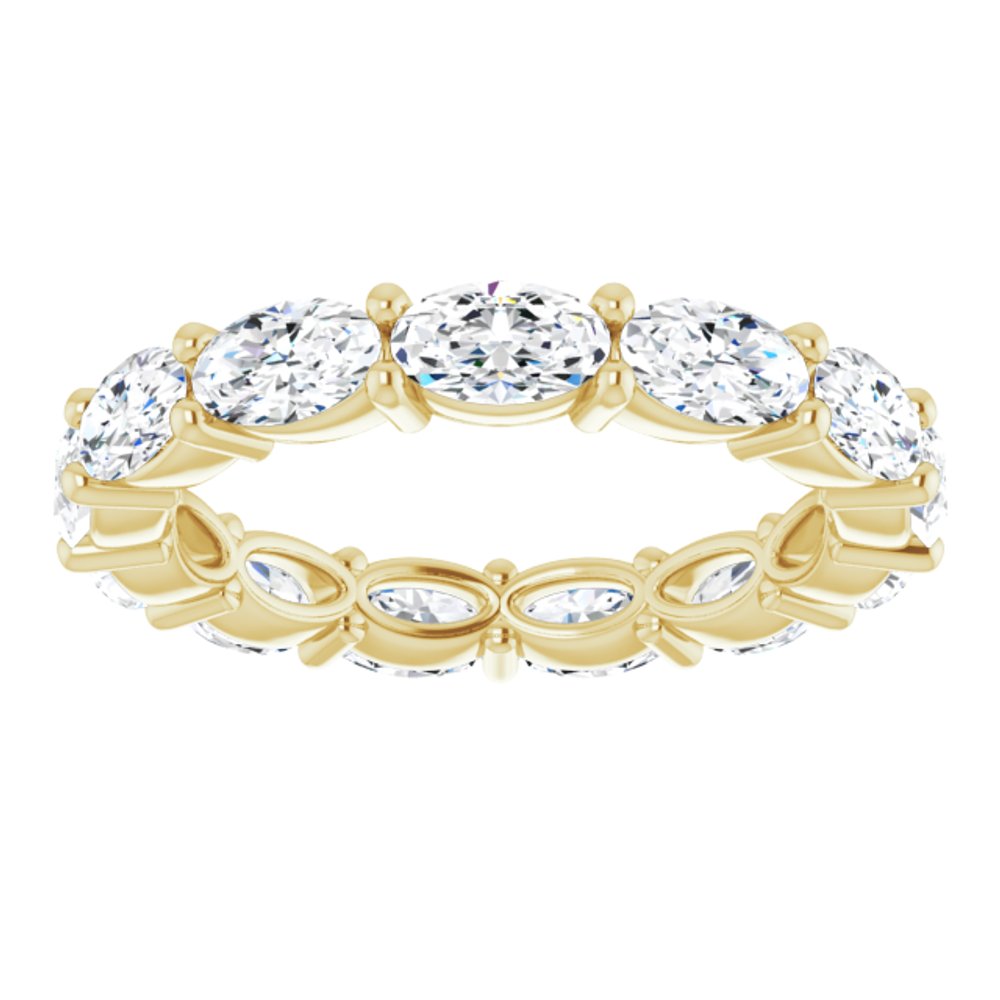 14K Yellow Gold 2 1/2 CTW Lab-Grown Diamond Eternity Band