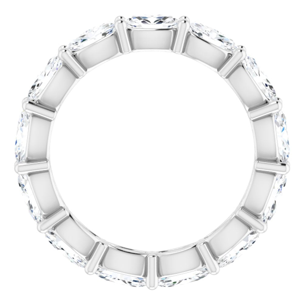 14K White Gold 3 CTW Natural Diamond Eternity Band