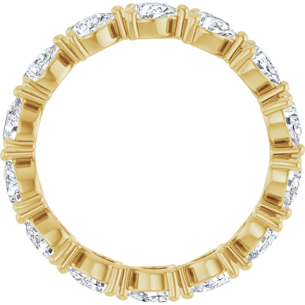 14K Yellow Gold 2 CTW Natural Diamond Eternity Band