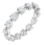 14K White Gold 2 CTW Lab-Grown Diamond Eternity Band