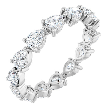 14K White Gold 2 CTW Lab-Grown Diamond Eternity Band