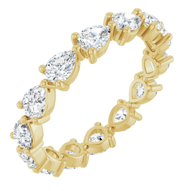 14K Yellow Gold 2 CTW Lab-Grown Diamond Eternity Band