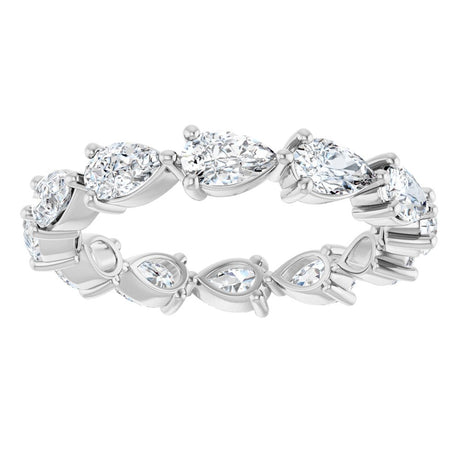 14K White Gold 2 3/8 CTW Lab-Grown Diamond Eternity Band