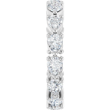 14K White Gold 2 CTW Lab-Grown Diamond Eternity Band