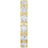 14K Yellow Gold 2 CTW Natural Diamond Eternity Band