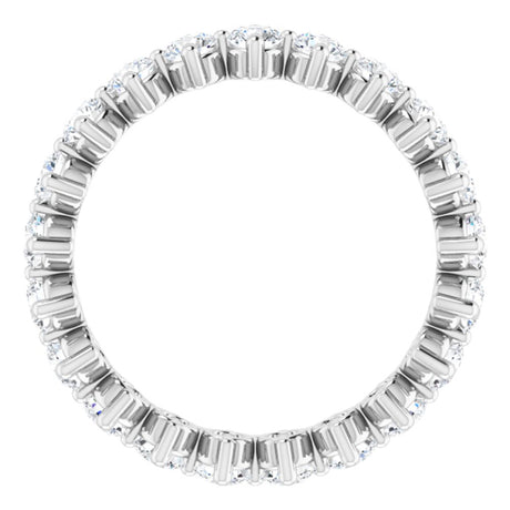 14K White Gold 1 3/4 CTW Natural Diamond Eternity Band