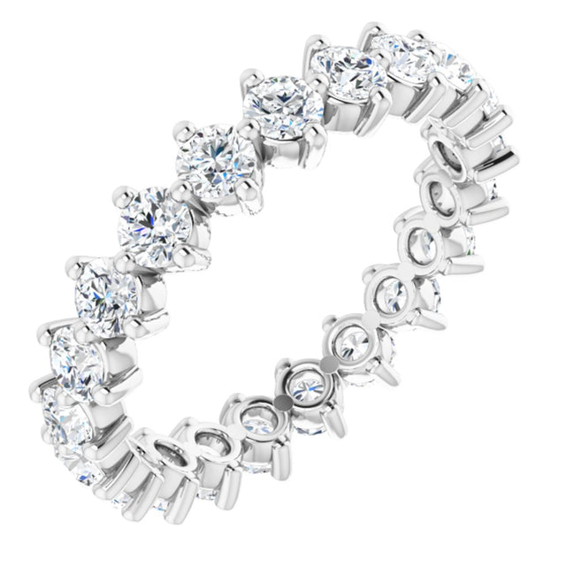 14K White Gold 1 3/4 CTW Natural Diamond Eternity Band