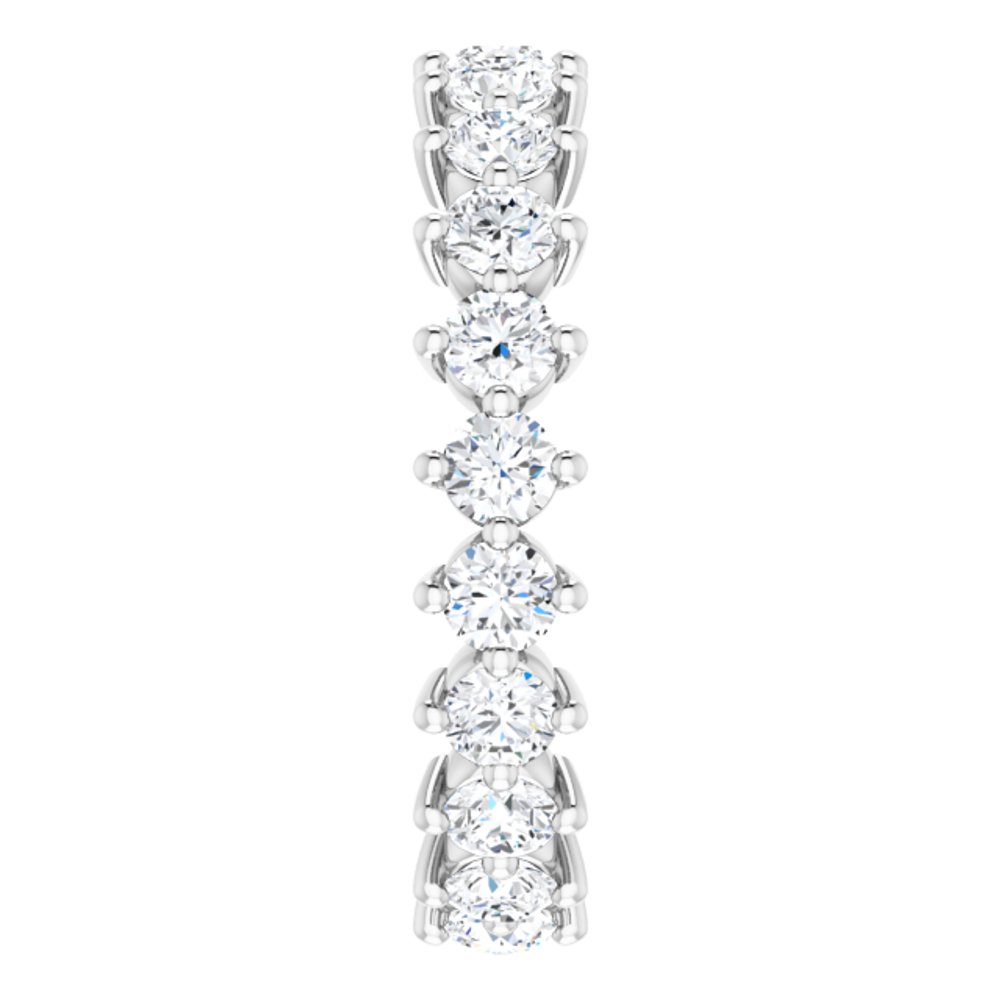 14K White 1 3/4 CTW Natural Diamond Eternity Band