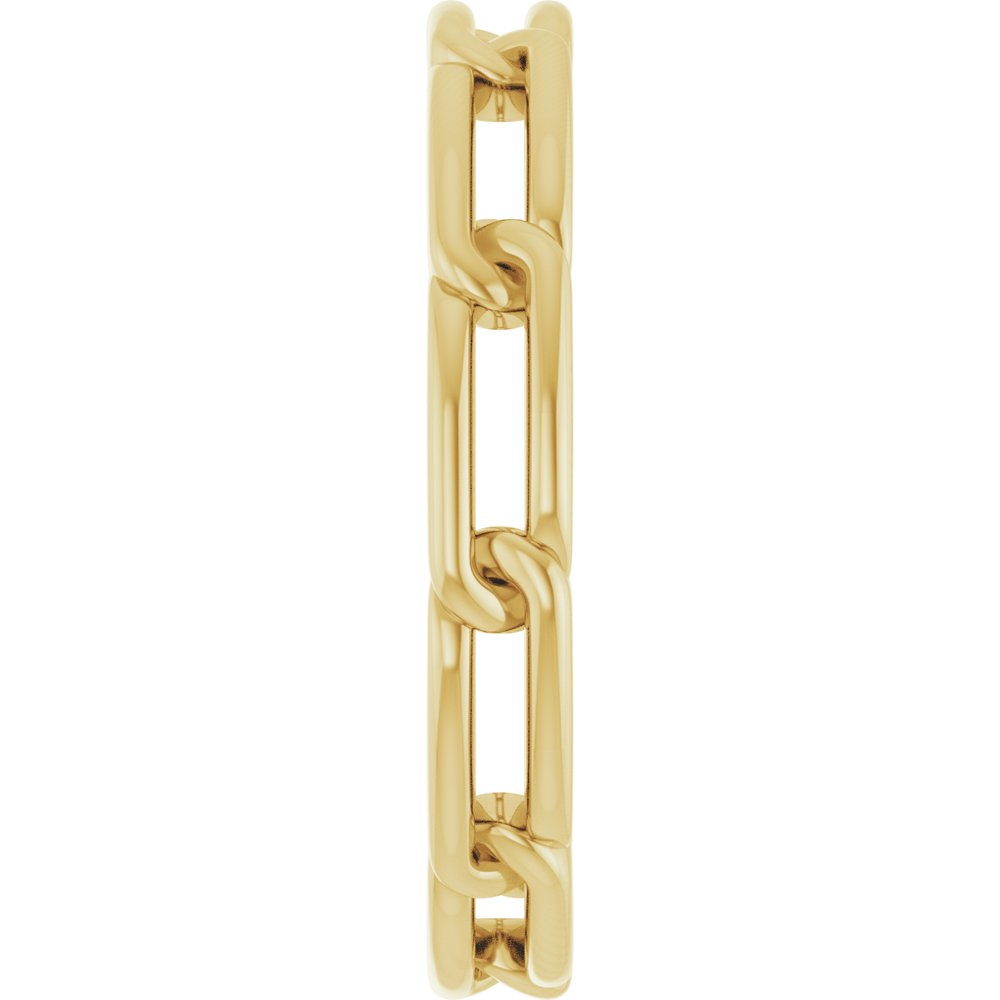14K Yellow Gold 3 mm Chain Link Band Size 7