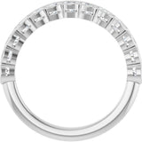 14K White 3/4 CTW Natural Diamond Anniversary Band