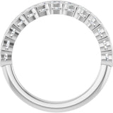 14K White 3/4 CTW Lab-Grown Diamond Anniversary Band