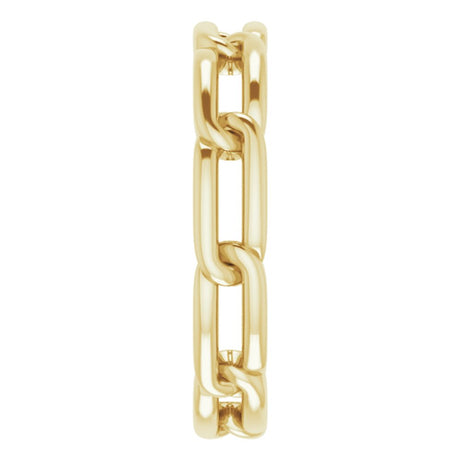 14K Yellow Gold 3 mm Chain Link Band Size 5