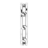14K White Gold 3 mm Chain Link Band Size 5.5