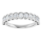 14K White 3/4 CTW Natural Diamond Anniversary Band