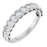 14K White 3/4 CTW Lab-Grown Diamond Anniversary Band