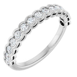 14K White 1/2 CTW Lab-Grown Diamond Anniversary Band