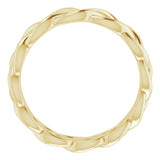 14K Yellow Gold 4.3 mm Woven-Design Band