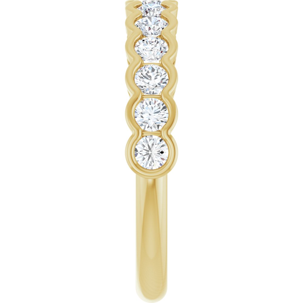 14K Yellow 3/4 CTW Natural Diamond Anniversary Band