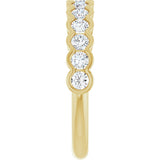 14K Yellow 3/4 CTW Natural Diamond Anniversary Band