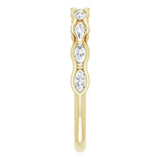 14K Yellow 3/8 CTW Natural Diamond Anniversary Band