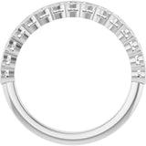 14K White 1/2 CTW Lab-Grown Diamond Anniversary Band