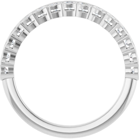 14K White 1/2 CTW Lab-Grown Diamond Anniversary Band