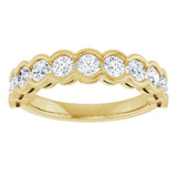 14K Yellow 1 CTW Lab-Grown Diamond Anniversary Band