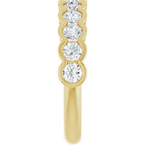 14K Yellow 1 CTW Lab-Grown Diamond Anniversary Band