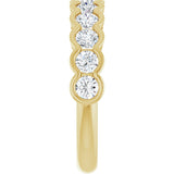 14K Yellow 1 CTW Natural Diamond Anniversary Band