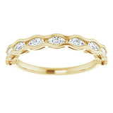 14K Yellow 3/8 CTW Natural Diamond Anniversary Band