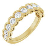 14K Yellow 1 CTW Lab-Grown Diamond Anniversary Band