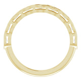 14K Yellow 3/8 CTW Natural Diamond Anniversary Band