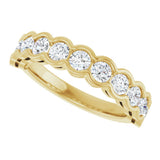 14K Yellow 1 CTW Lab-Grown Diamond Anniversary Band